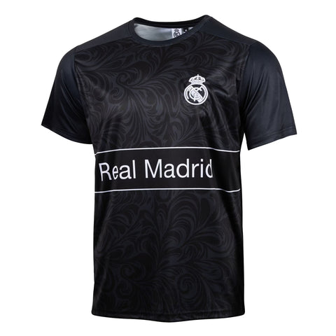 Real Madrid Sport Design Sweden Home Sideline T-Shirt - Black