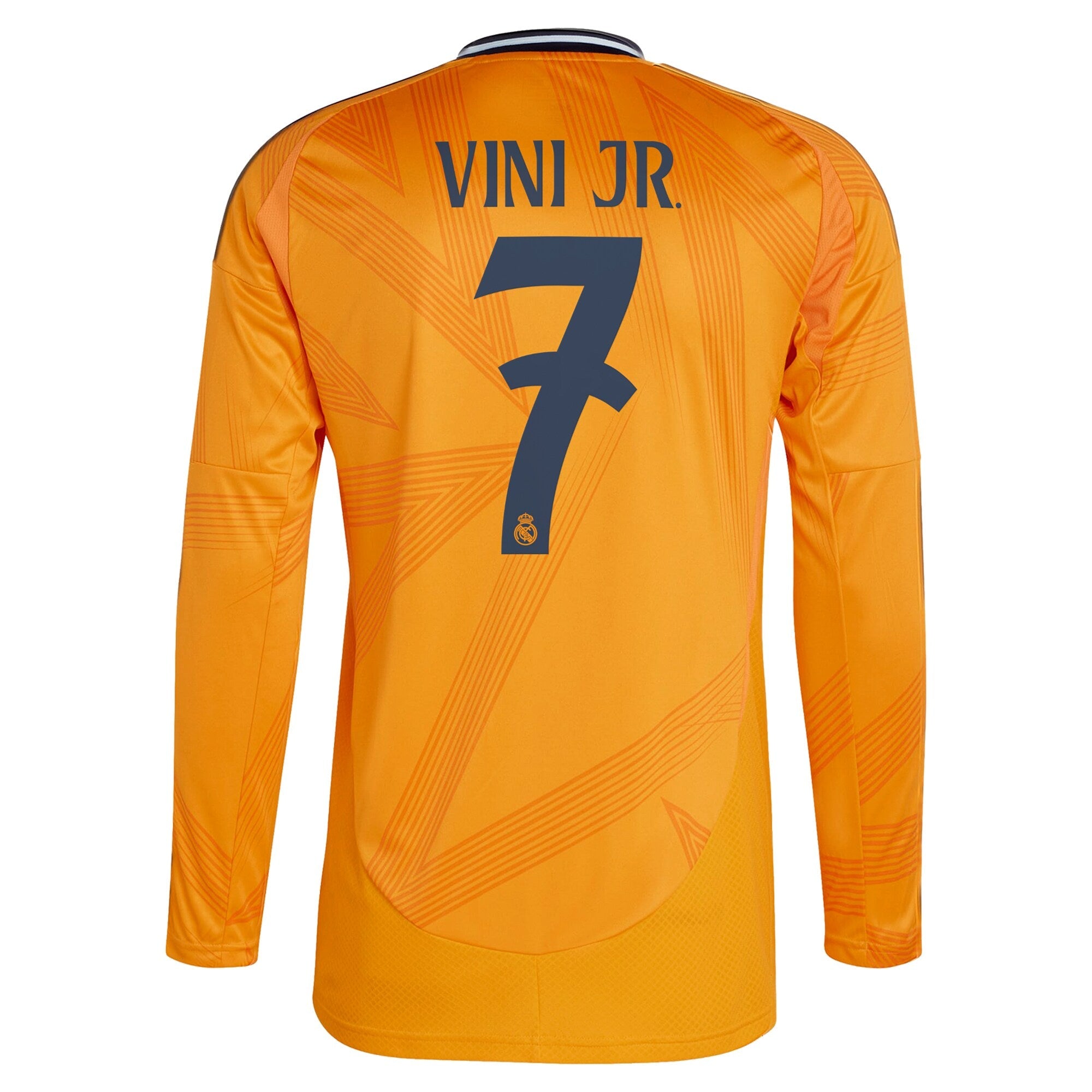 Real Madrid 2024/25 Away Long Sleeve Player Vini Jr. 7 Shirt - Orange