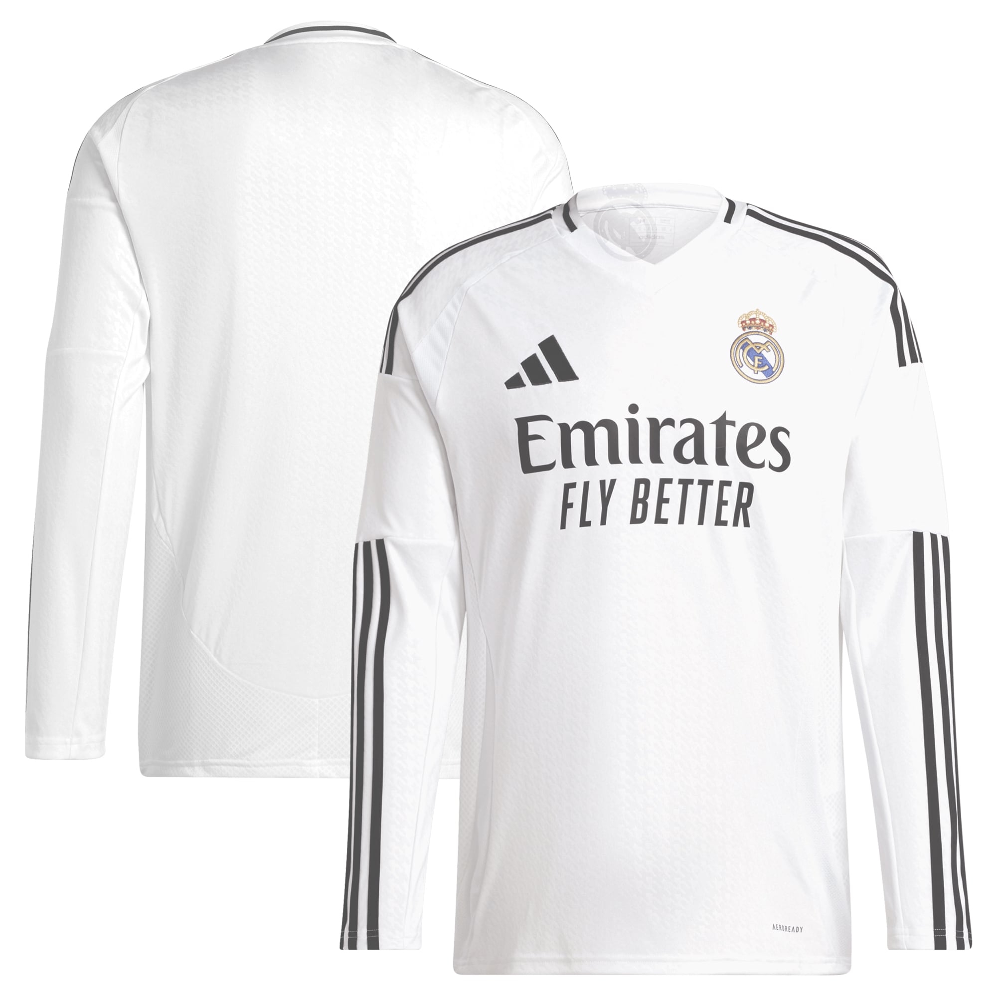 Real Madrid 2024/25 Home Long Sleeve Shirt - White