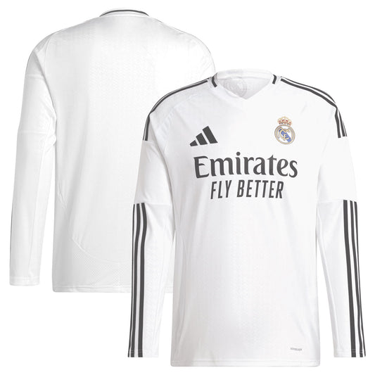 Real Madrid 2024/25 Home Long Sleeve Shirt - White