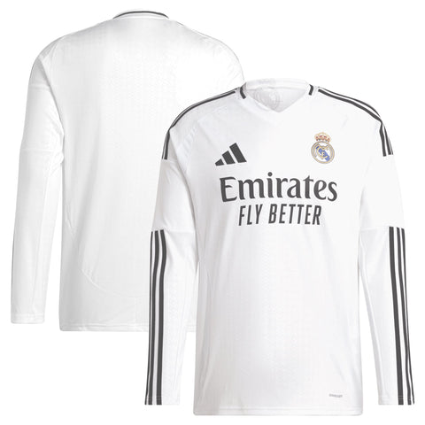 Real Madrid 2024/25 Home Long Sleeve Shirt - White