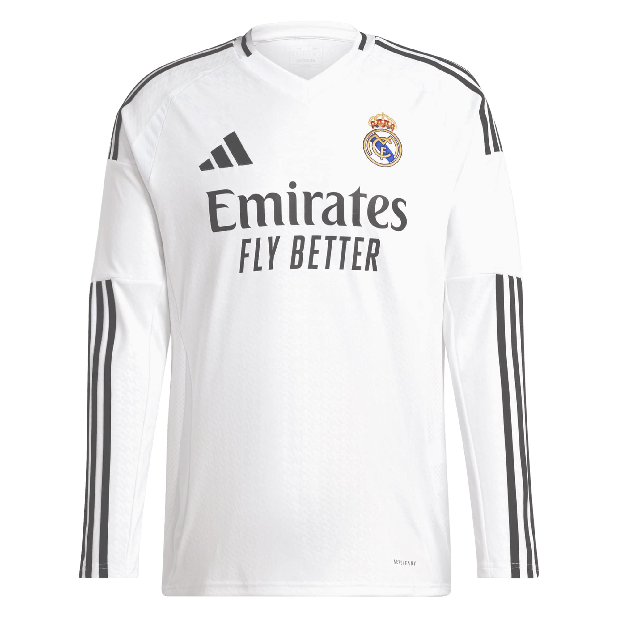 Real Madrid 2024/25 Home Long Sleeve Jude Bellingham 5 Player Shirt - White