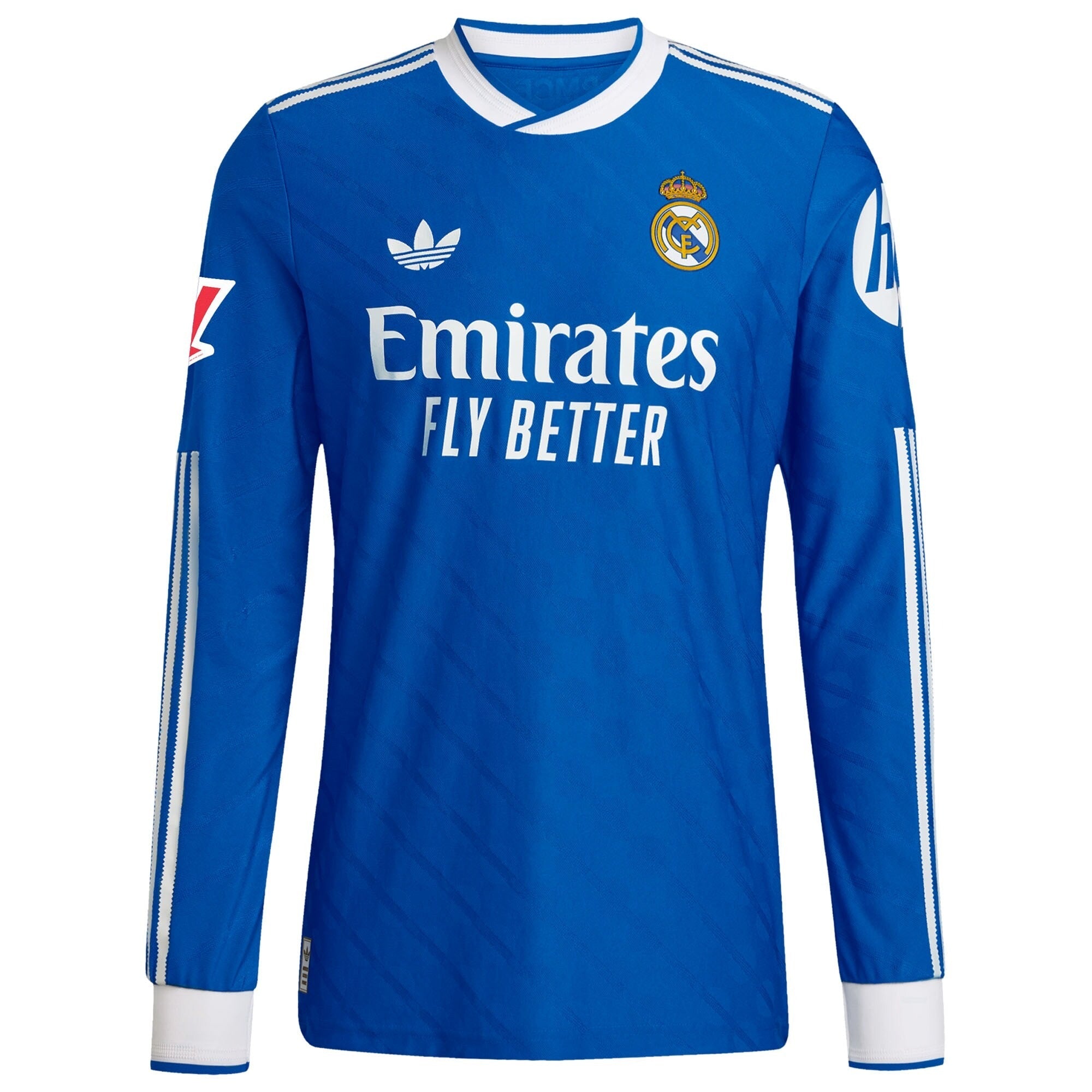 Real Madrid adidas 2025/26 Third Long Sleeve Custom Soccer Shirt - Blue