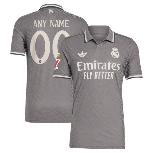 Real Madrid Shirt 2024/25 Third Custom Shirt - Charcoal