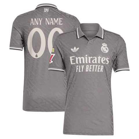 Real Madrid Shirt 2024/25 Third Custom Shirt - Charcoal