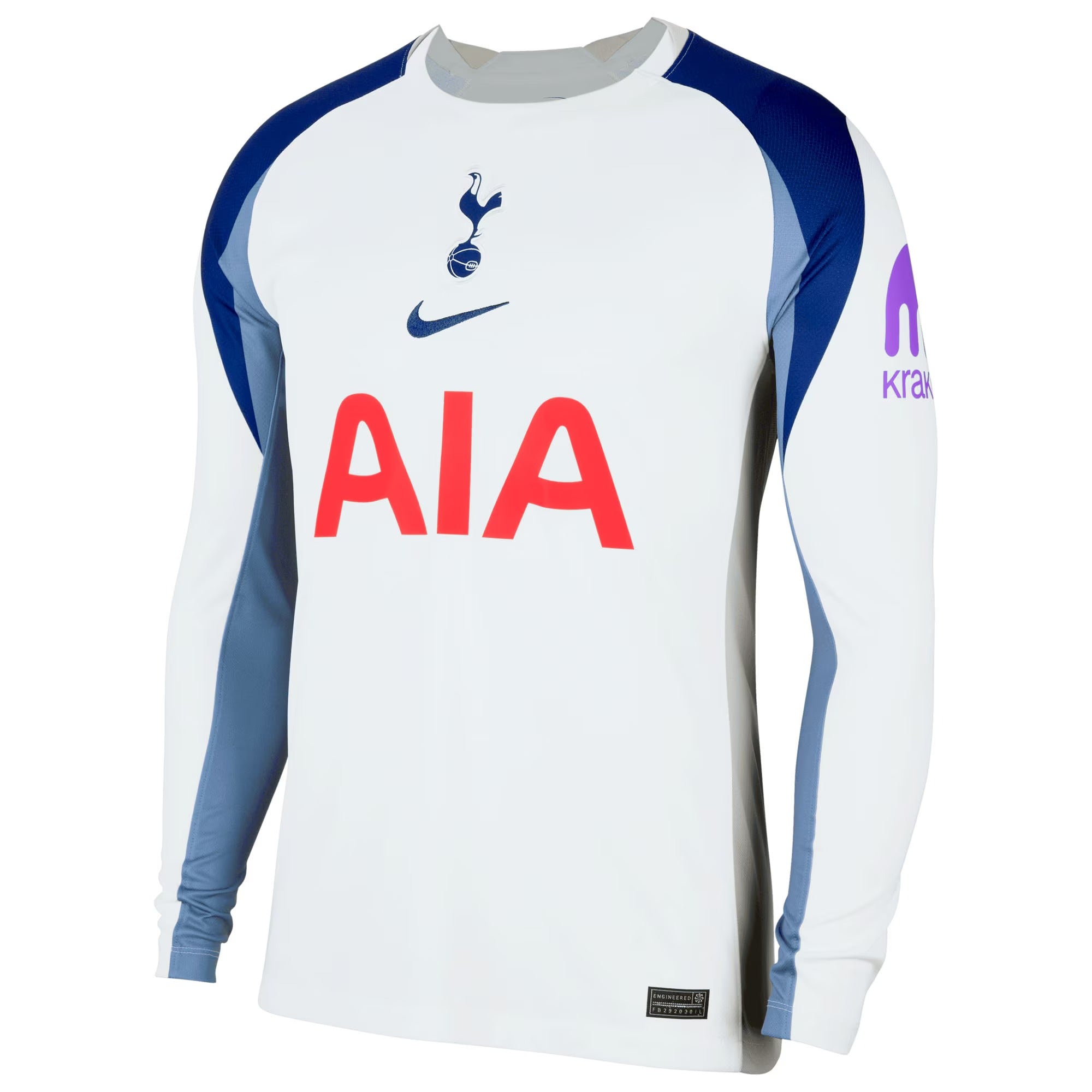 Richarlison Tottenham Hotspur teams 2025/26 Home Long Sleeve Player Soccer Shirt - White