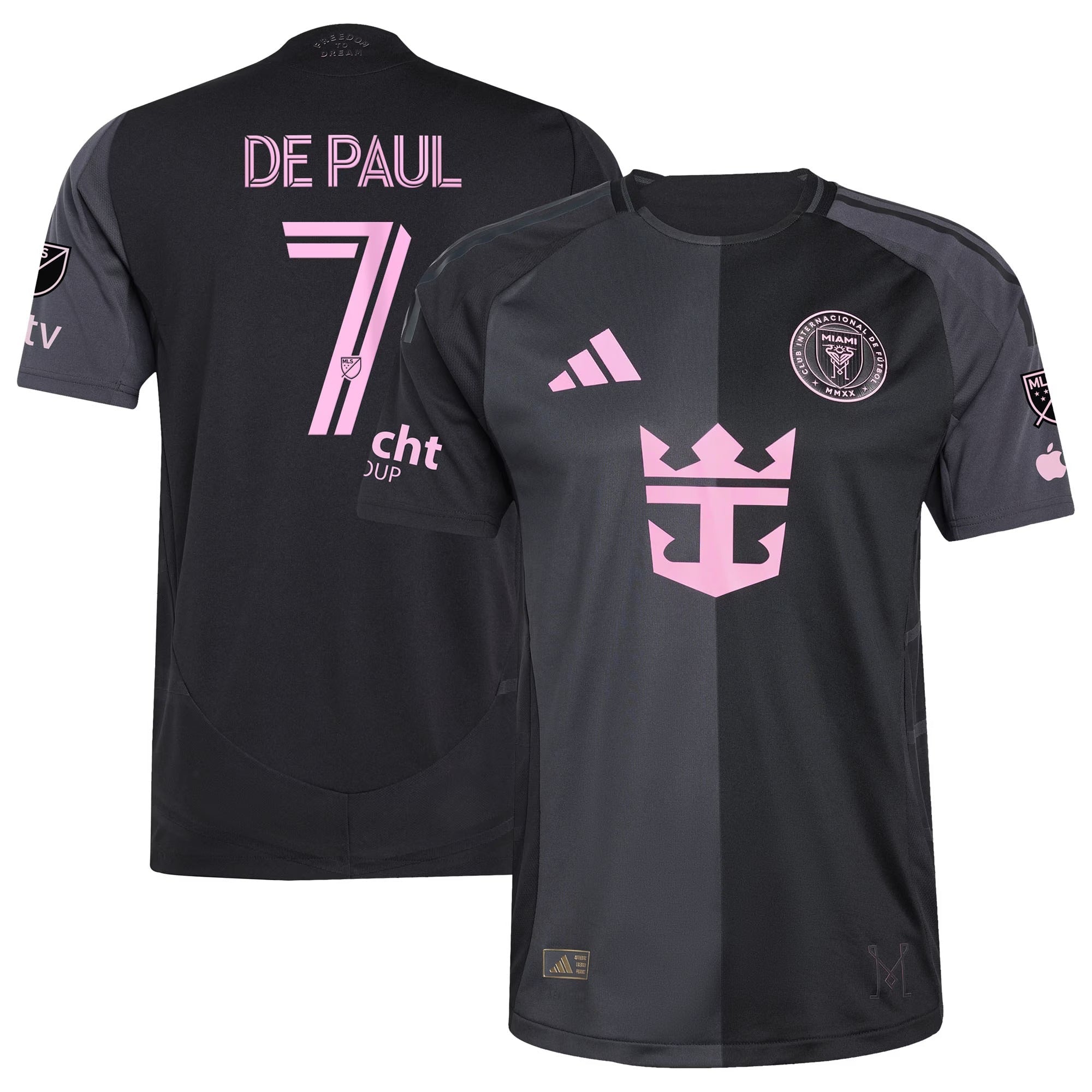 Rodrigo De Paul Inter Miami CF adidas 2025 The Fortitude Kit Player Soccer Shirt - Black