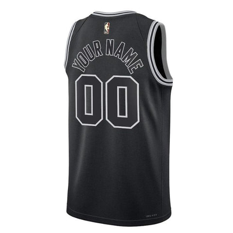 San Antonio Spurs Unisex 2023 Custom Swingman Jersey - Classic Edition - Black - Jersey Teams World