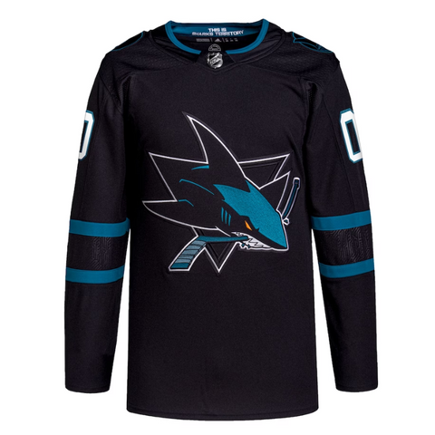 San Jose Sharks Team 2022 Custom Jersey Pro Official Black - Jersey Teams World