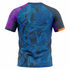 Soccer Intl™ Men's Fracture-Tech Soccer Jersey - Charcoal &amp; Purple Geometric Performance Kit