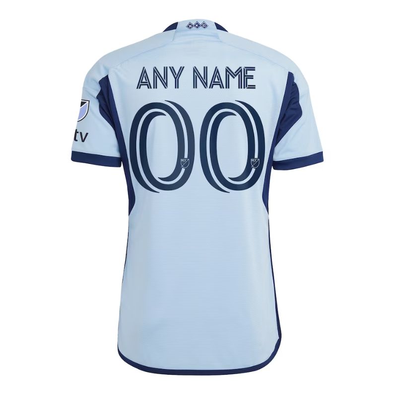 Sporting Kansas City  Unisex Shirt 2023 Custom Jersey - Light Blue - Jersey Teams World