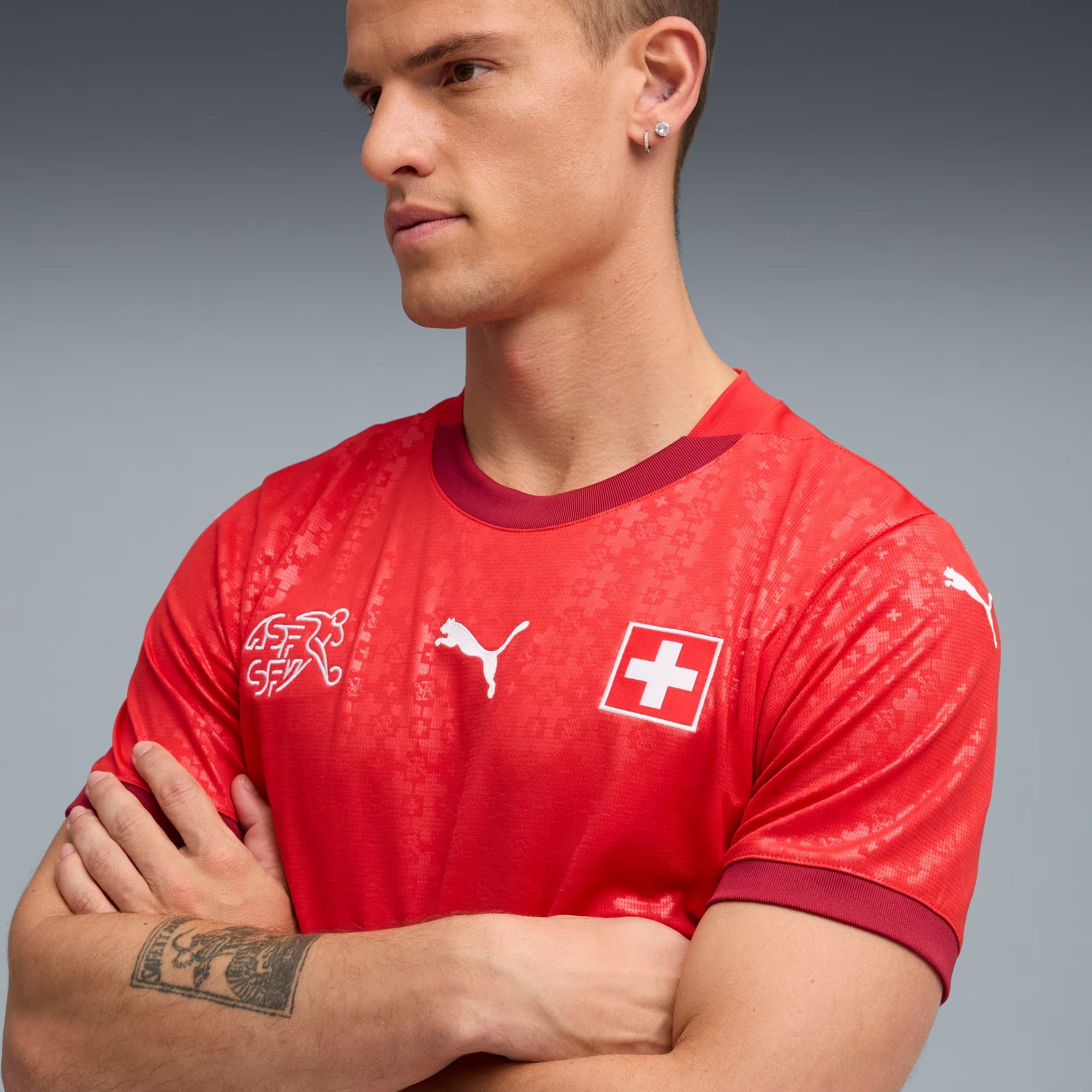 Switzerland National Team Puma 2025/26 Custom Soccer Shirt - Red