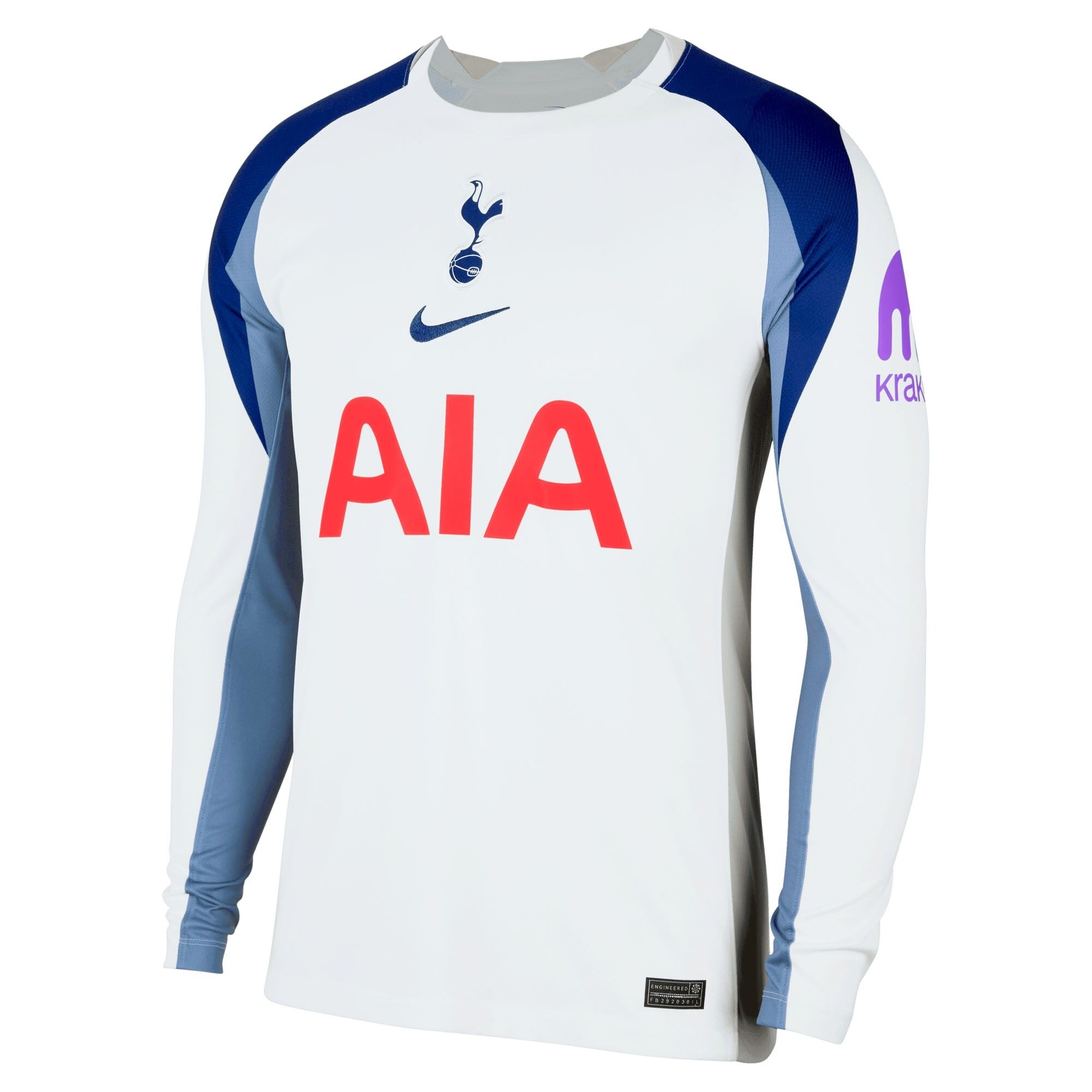 Tottenham Hotspur teams 2025/26 Home Long Sleeve Custom Soccer Shirt - White