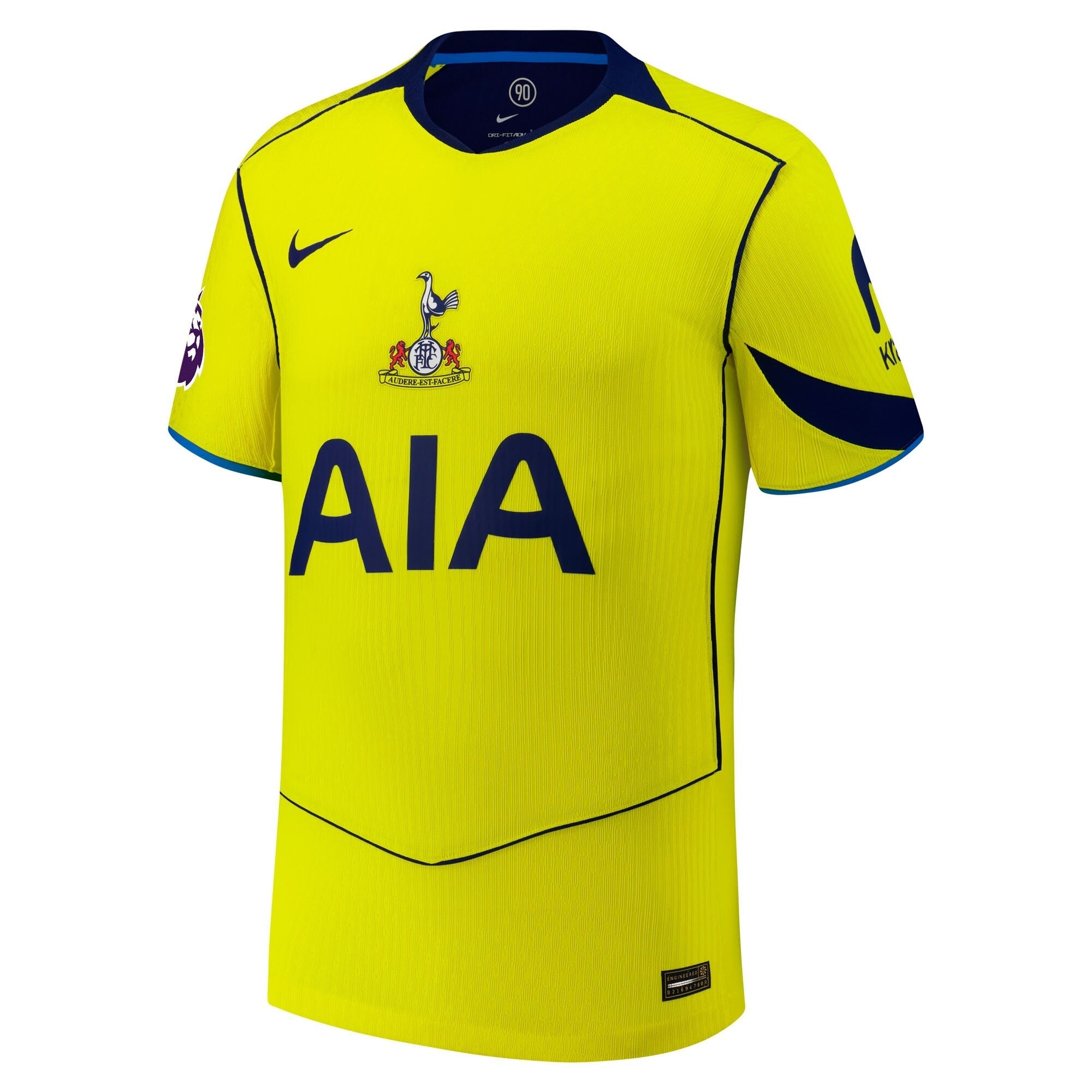 Tottenham Hotspur teams 2025/26 Third Customized Soccer Shirt - Yellow