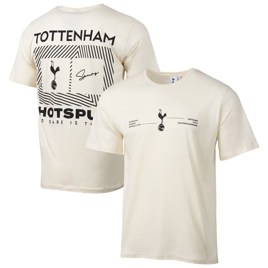 Tottenham Hotspur Sport Design Sweden Everyday Relaxed Adults T-Shirt - Cream
