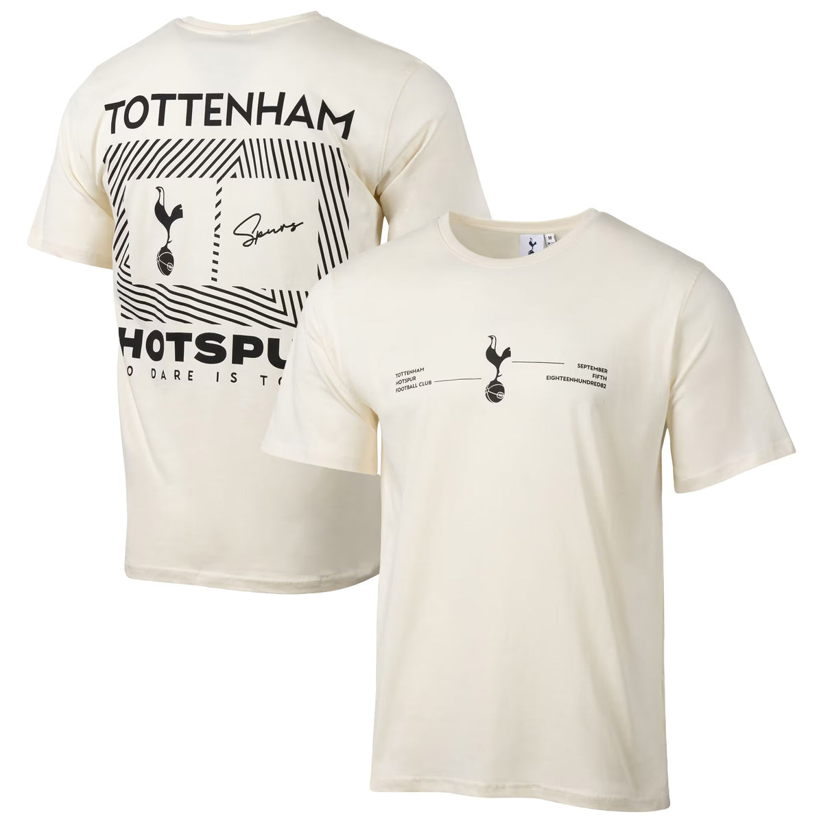 Tottenham Hotspur Sport Design Sweden Everyday Relaxed Adults T-Shirt - Cream