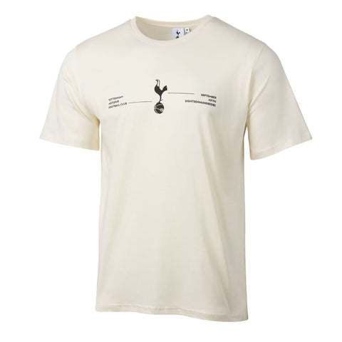 Tottenham Hotspur Sport Design Sweden Everyday Relaxed Adults T-Shirt - Cream