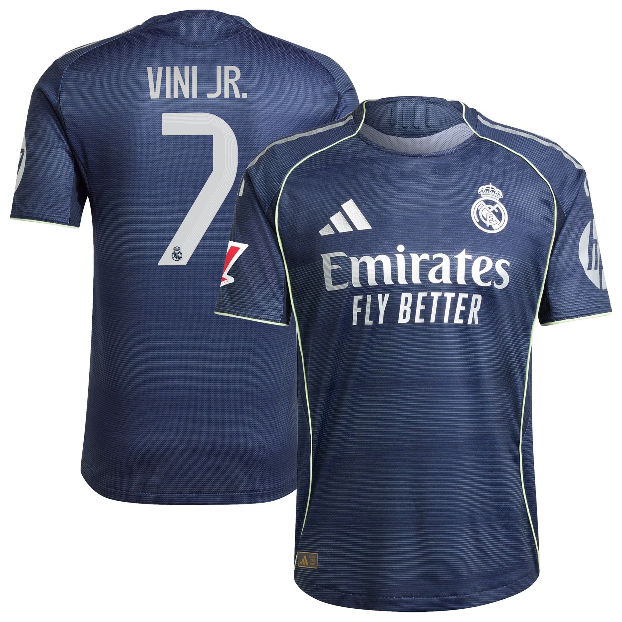 Vini Jr. Real Madrid adidas 2025/26 Away Player Soccer Shirt - Blue