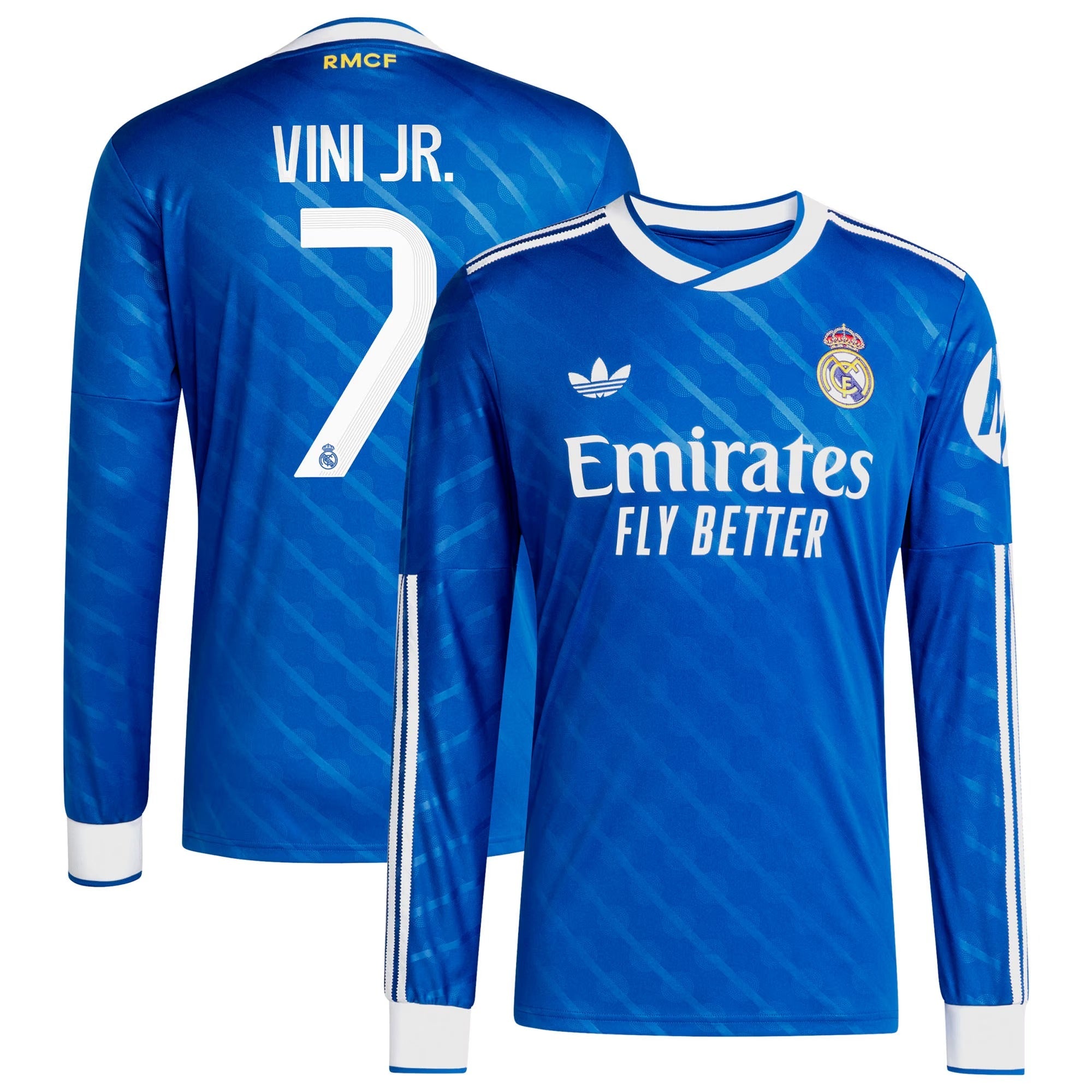 Vinicius Junior Real Madrid adidas 2025/26 Third Long Sleeve Player Soccer Shirt - Blue