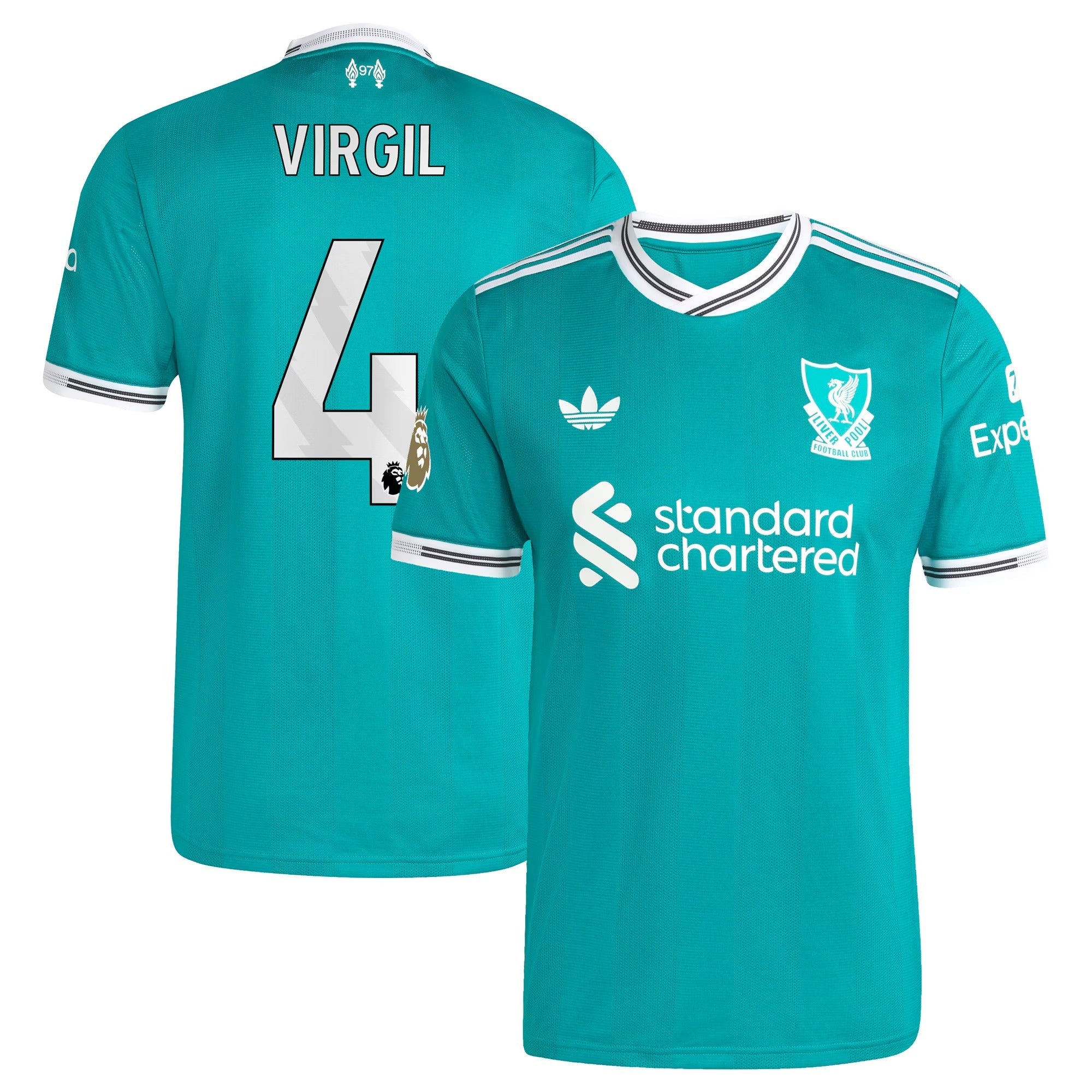 Virgil van Dijk Liverpool adidas 2025/26 Third Player Soccer Shirt - Green