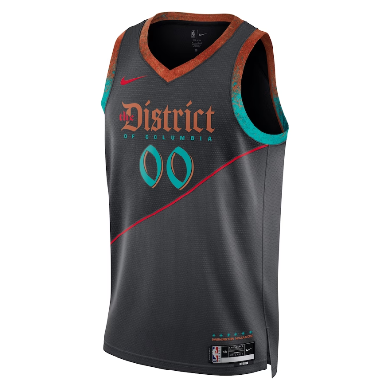 Washington Wizards Unisex 2023/24 Custom Swingman Jersey - Black - City Edition