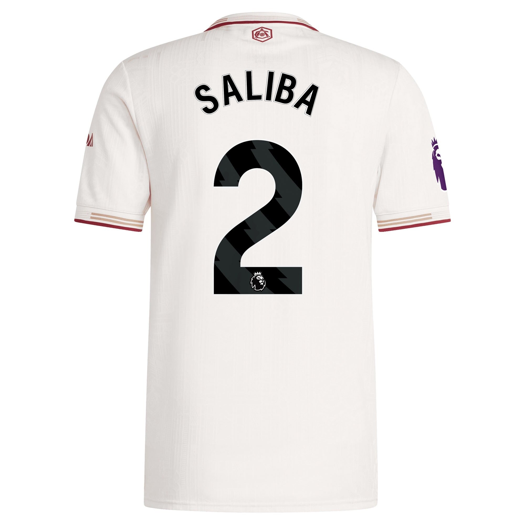 William Saliba Arsenal adidas 2025/26 Third Player Soccer Shirt - White