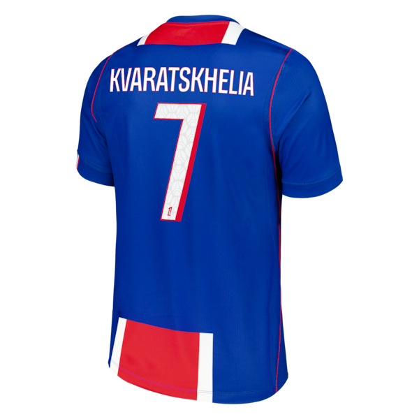 Soccer Intl Khvicha Kvaratskhelia Paris Saint-Germain 2026/27 Home Stadium Replica Jersey Blue