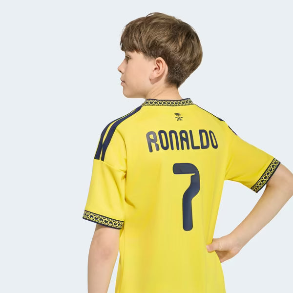Cristiano Ronaldo Al-Nassr FC Soccer Intl Youth 2026/27 Home Replica Jersey - Yellow