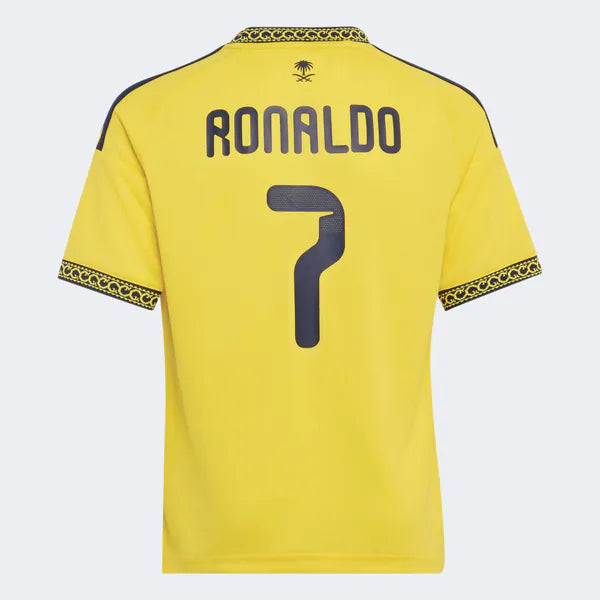 Cristiano Ronaldo Al-Nassr FC Soccer Intl Youth 2026/27 Home Replica Jersey - Yellow