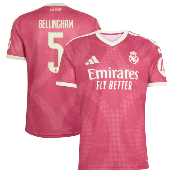 Jude Bellingham Real Madrid Soccer Intl 2026/27 Third Replica Jersey - Pink