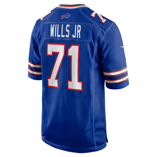 Jedrick Wills Jr. Buffalo Bills Soccer Intl Team Game Jersey - Royal