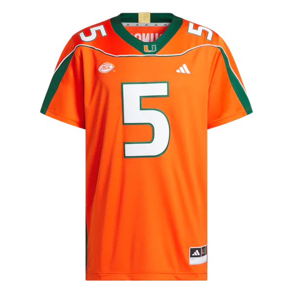 Andre Johnson Miami Hurricanes Soccer Intl Home It's Back Premier Jersey - Orange