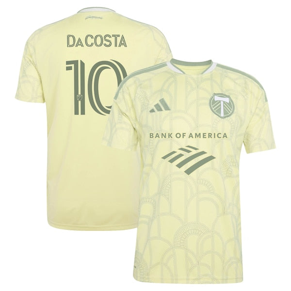 Soccer Intl David Da Costa Portland Timbers 2026 Civic Stadium Kit Replica Jersey Yellow
