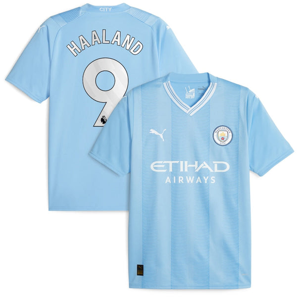 Erling Haaland Manchester City  2023/24 Home  Player Jersey - Sky Blue