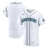 Seattle Mariners Soccer Intl 50th Anniversary Patch Home Authentic Jersey - White