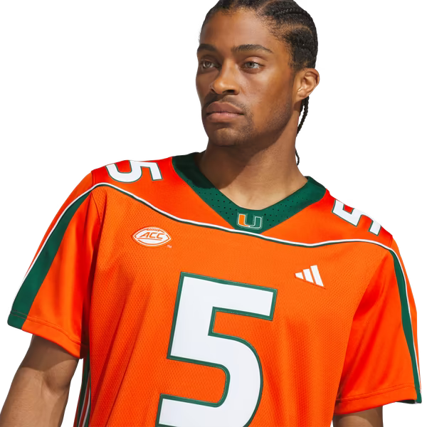 Andre Johnson Miami Hurricanes Soccer Intl Home It's Back Premier Jersey - Orange