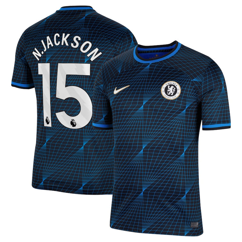 Nicolas Jackson Chelsea  2023/24 Away Stadium  Player Jersey - Navy