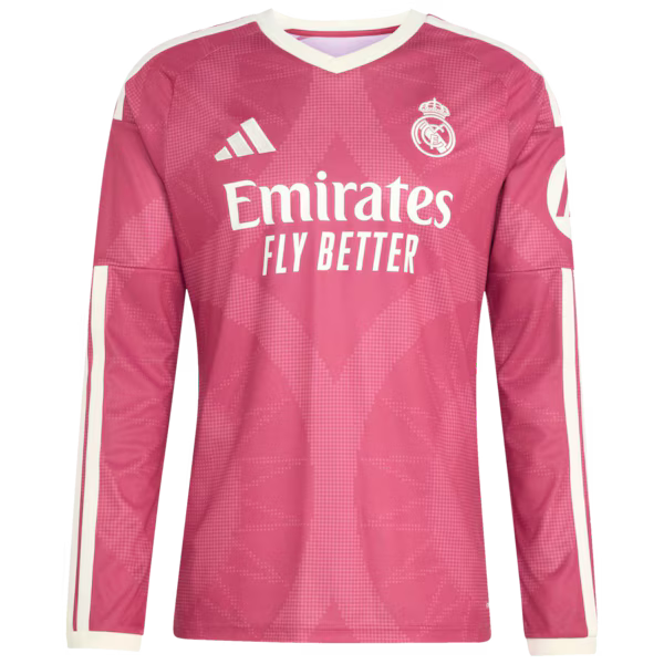Jude Bellingham Real Madrid adidas 2026/27 Third Replica Long Sleeve Jersey - Pink