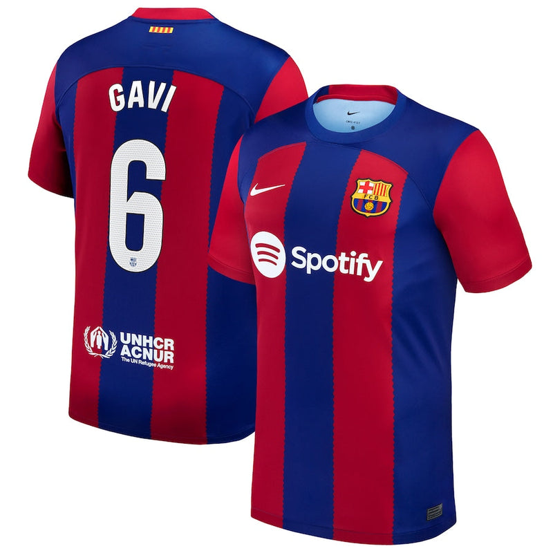 Gavi Barcelona  2023/24 Home Stadium Player Jersey - Royal