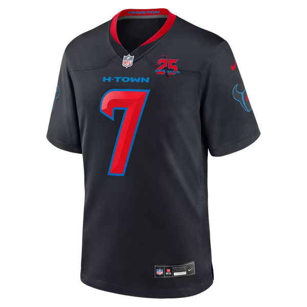 C.J. Stroud Houston Texans Soccer Intl Alternate 2 25th Season Game Jersey - Navy