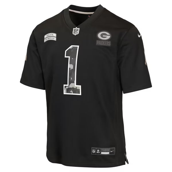 Micah Parsons Green Bay Packers Soccer Intl Youth 2026 Salute to Service Game Jersey - Black