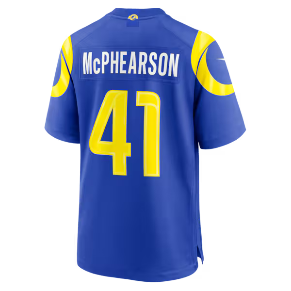 Zech McPhearson Los Angeles Rams Soccer Intl Team Game Jersey - Royal
