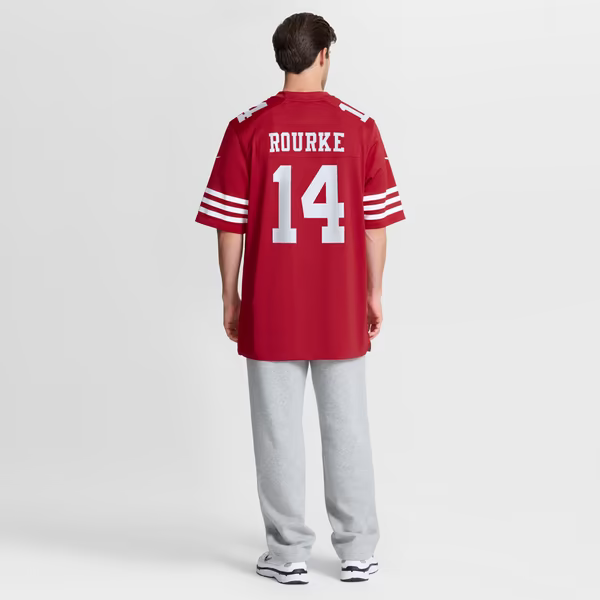 Kurtis Rourke San Francisco 49ers Soccer Intl Team Game Jersey - Scarlet