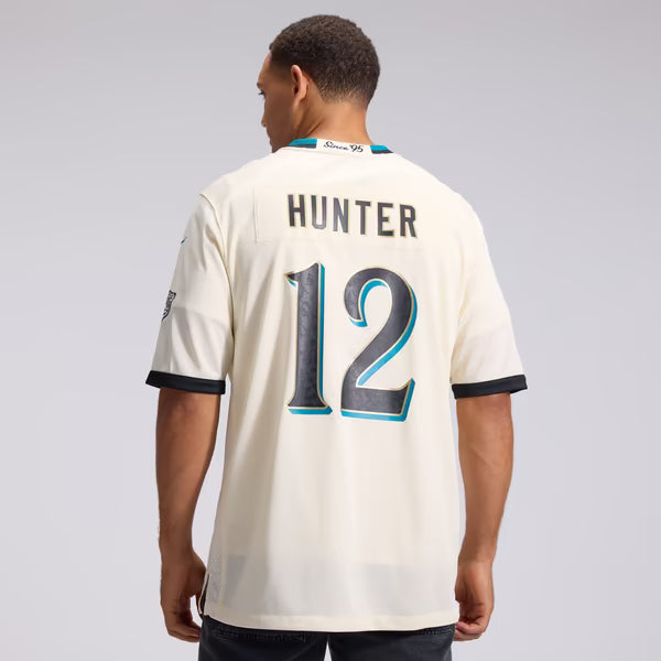 Travis Hunter Jacksonville Jaguars Soccer Intl 2026 Rivalries Collection Game Jersey - Natural
