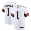 KC Concepcion Jr. Cleveland Browns Soccer Intl Game Jersey - White
