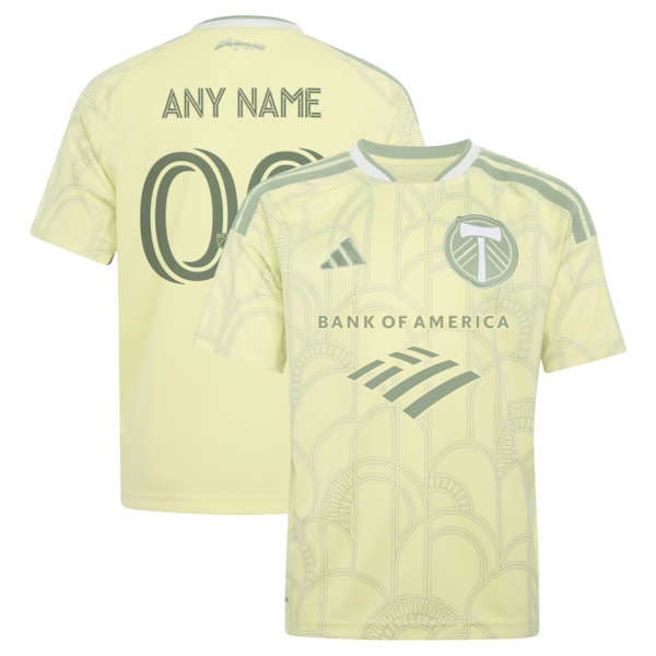 Soccer Intl Portland Timbers Youth 2026 Civic Stadium Kit Replica Custom Jersey Yellow