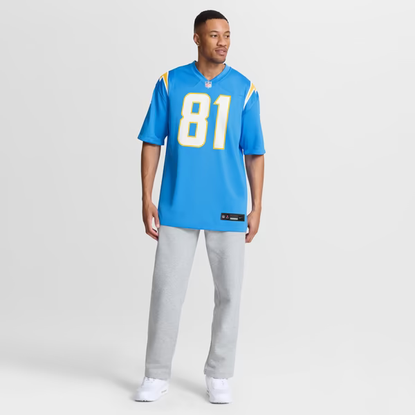 Patrick Herbert Los Angeles Chargers Soccer Intl Team Game Jersey - Powder Blue