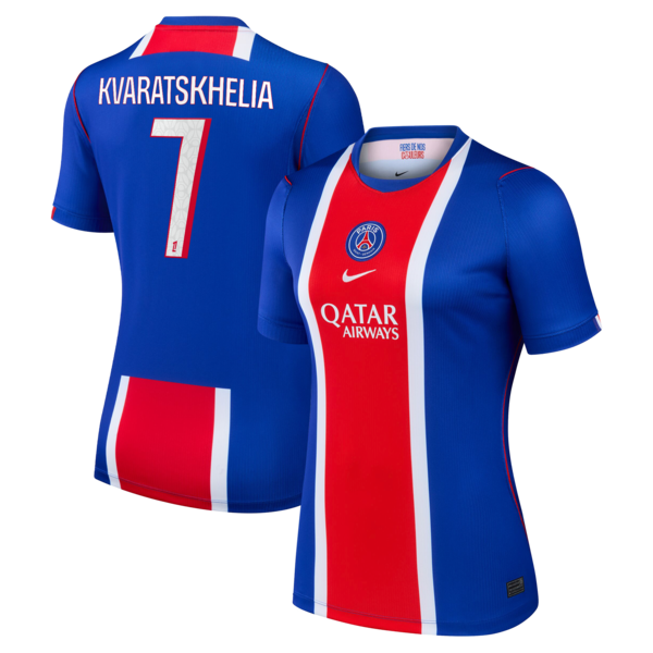 Soccer Intl Khvicha Kvaratskhelia Paris Saint-Germain 2026/27 Home Stadium Replica Jersey Blue