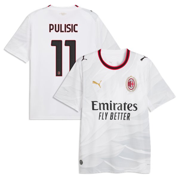 Christian Pulisic AC Milan Soccer Intl 2026/27 Away Replica Jersey - White
