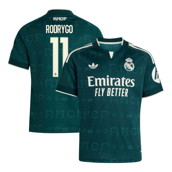 Rodrygo Real Madrid Soccer Intl Youth 2026/27 Away Replica Jersey - Green